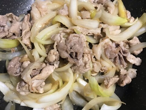 10分で時短♪簡単ワンパン豚コマ丼